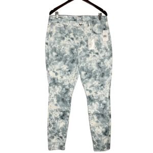 Good American Blue Tie-Dye Skinny Jeans